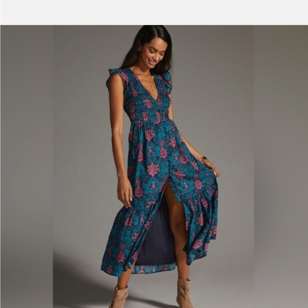 NWOT. The Peregrine Midi Dress, by Anthropologie, Large